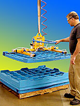 ANVER Air Powered Vacuum Lifter Lets One Person Unstack Nested Trays